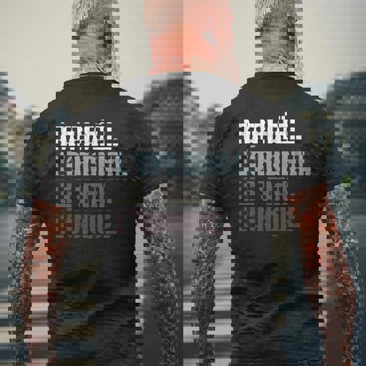 Homme Humour Idée Cadeau Personnalisé Prénom Raphaël T-shirt imprimé au dos Cadeaux pour les vieillards