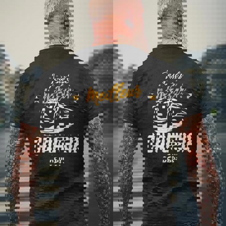 Homme Jeuis Le Meilleur Chauffeur De Bus T-shirt imprimé au dos Cadeaux pour les vieillards