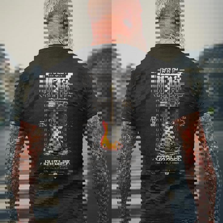 I'm Not Old I'm ヴィンテージ レトロ 1966 ギター 長袖tシャツ メンズTシャツ バックプリント 高齢者への贈り物