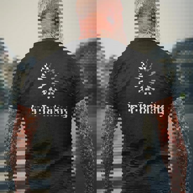 I'm Thinking Fun arcastic Humor Thinking メンズTシャツ バックプリント 高齢者への贈り物