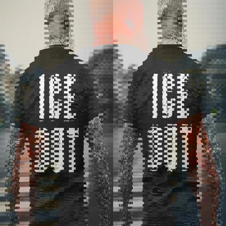 Ice Out メンズTシャツ バックプリント 高齢者への贈り物