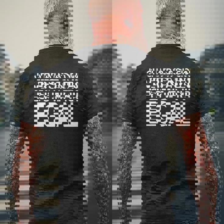 Ich Hab Daschonerstanden 面白いドイツ語の言葉 長袖tシャツ メンズTシャツ バックプリント 高齢者への贈り物