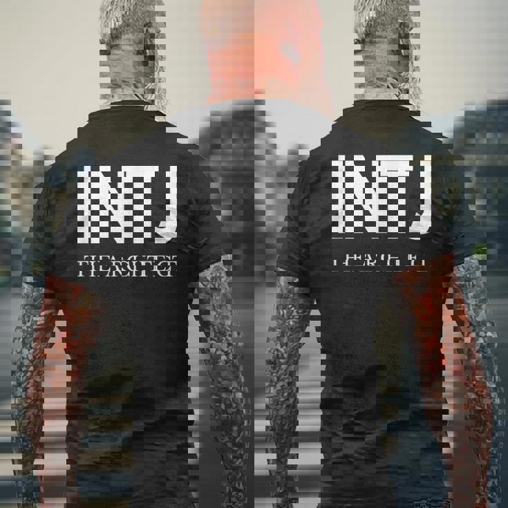 Intj 建築家 Intj メンズTシャツ バックプリント 高齢者への贈り物