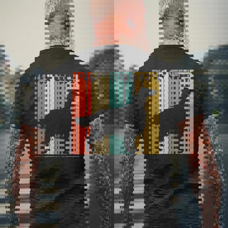 Irishetter アイリッシュ・セッター メンズTシャツ バックプリント 高齢者への贈り物