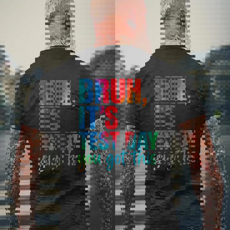 Its Test Day シャツ 学生 モチベーション ポジティブ バイブ メンズTシャツ バックプリント 高齢者への贈り物