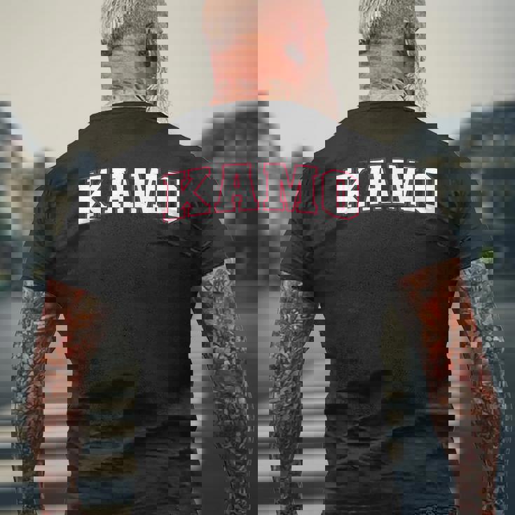 Kamo Japan Nihon 日本 加茂 Kamo メンズTシャツ バックプリント 高齢者への贈り物