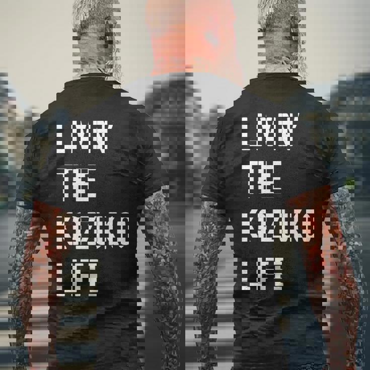 Kazuko の人生を生きている Kazuko 長袖tシャツ メンズTシャツ バックプリント 高齢者への贈り物