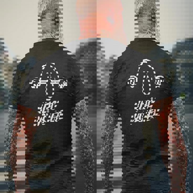 Kilroy Was Here 第2次世界大戦 世界初のミーム 第二次世界大戦 メンズTシャツ バックプリント 高齢者への贈り物