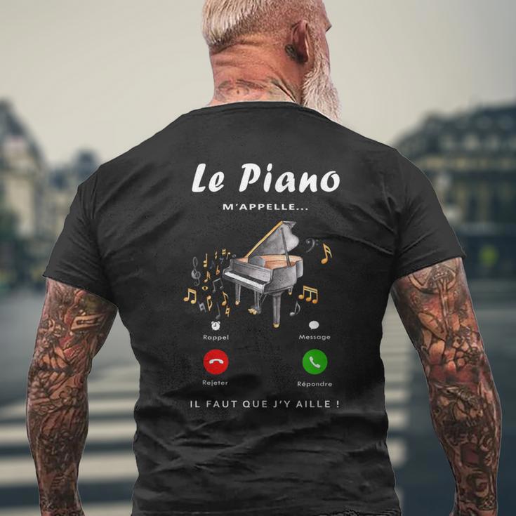 Le Piano M'appelle Cadeau Fan De Piano Cadeau Pianiste T-shirt imprimé au dos Cadeaux pour les vieillards