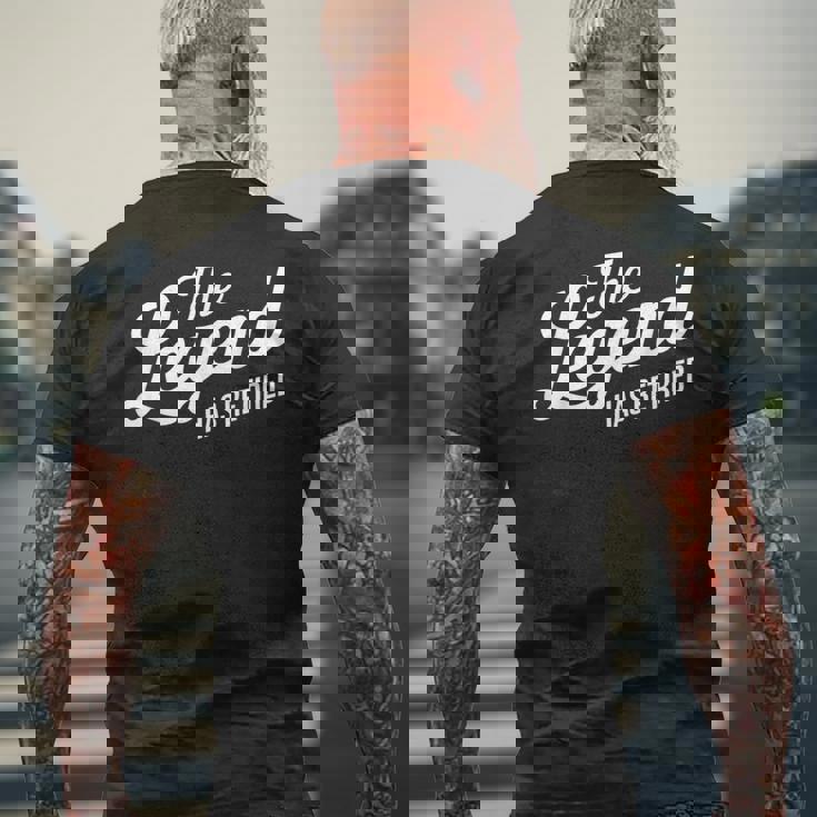 The Legend Has Retired Retirement Men's T-shirt Back Print Gifts for Old Men The Legend Has Retired Retirement Men's T-shirt Back Print Gifts for Old Men