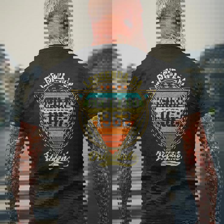 Leggenda Da Gennaio 1962 64 Compleanno Regali Donna Uomo T-shirt da uomo con stampa posteriore Regalos para ancianos