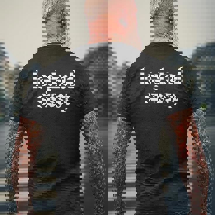 Lockissy 貞操ケージプレイギフト メンズTシャツ バックプリント 高齢者への贈り物