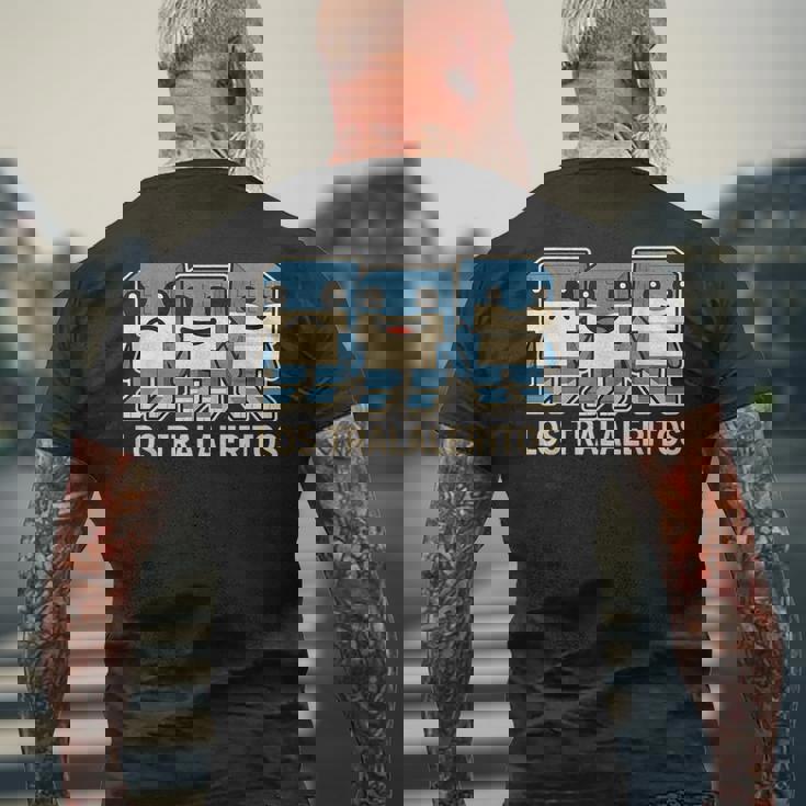 Los Traleritos Gen Alpha イタリアブレインロットゲームミーム メンズTシャツ バックプリント 高齢者への贈り物