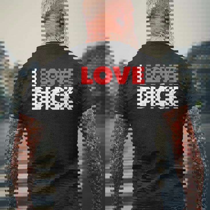 I Love Dick Gay Pride ギフト メンズTシャツ バックプリント 高齢者への贈り物