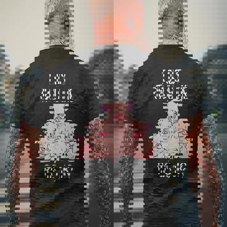 Love Pig シャツ レディース 豚 ギフト 豚 メンズ キュート 豚 メンズTシャツ バックプリント 高齢者への贈り物