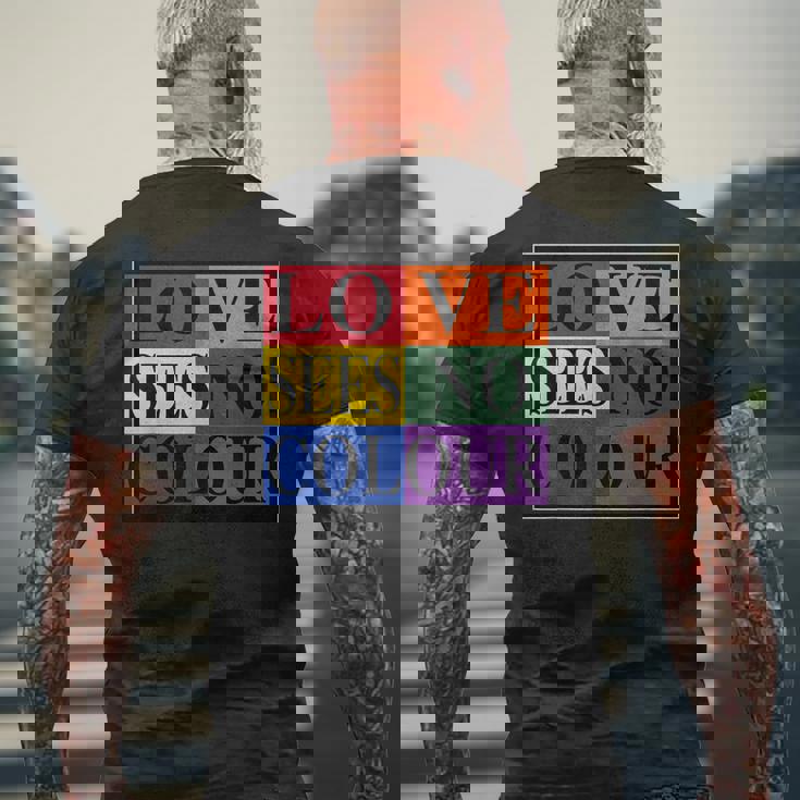 Loveees No Color メンズTシャツ バックプリント 高齢者への贈り物