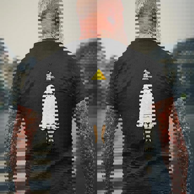 Medjed 〜メジェドさん〜 メンズTシャツ バックプリント 高齢者への贈り物