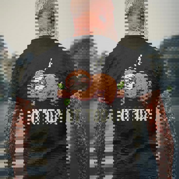 Mypirit Animalloth 私のスピリットアニマルナマケモノ 長袖tシャツ メンズTシャツ バックプリント 高齢者への贈り物