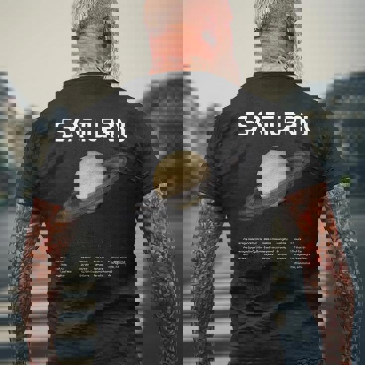 Nerdyaturn 天文学 科学 惑星 太陽系 事実 Wt メンズTシャツ バックプリント 高齢者への贈り物