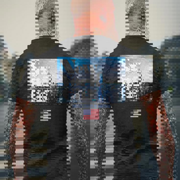 New York Citykyline Outfit New York New York City 長袖tシャツ メンズTシャツ バックプリント 高齢者への贈り物