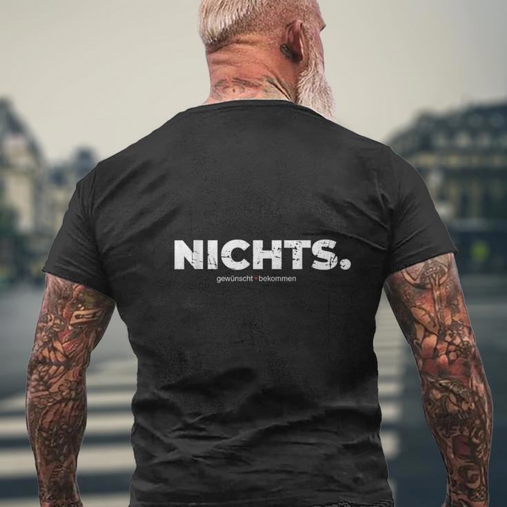 Nichts Geschenk I Wirchenken Uns Nichts Geschenk Lustig T-Shirt mit Rückendruck Geschenke für alte Männer