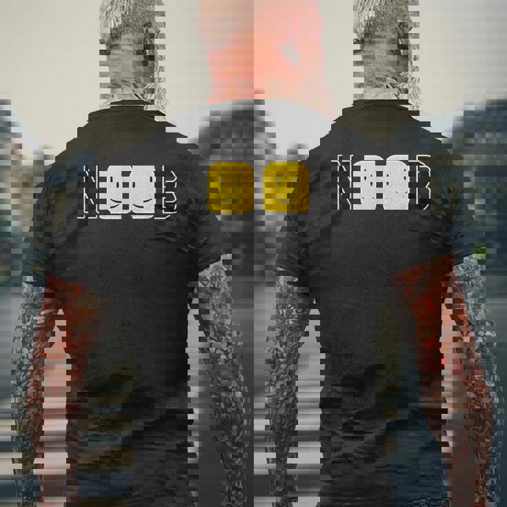 Noob Text メンズTシャツ バックプリント 高齢者への贈り物