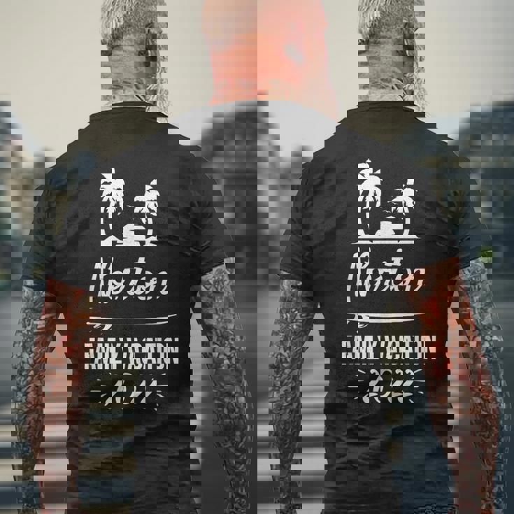 Norton ファミリーバケーション トロピカルグループトリップ ビーチ メンズTシャツ バックプリント 高齢者への贈り物