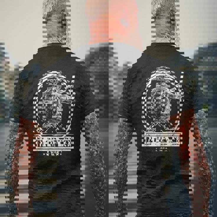 Oh-6 カイユース Oh-6 Cayuse ヘリコプター メンズTシャツ バックプリント 高齢者への贈り物