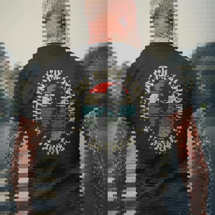 One More けん玉 約束 けん玉の精神 メンズTシャツ バックプリント 高齢者への贈り物