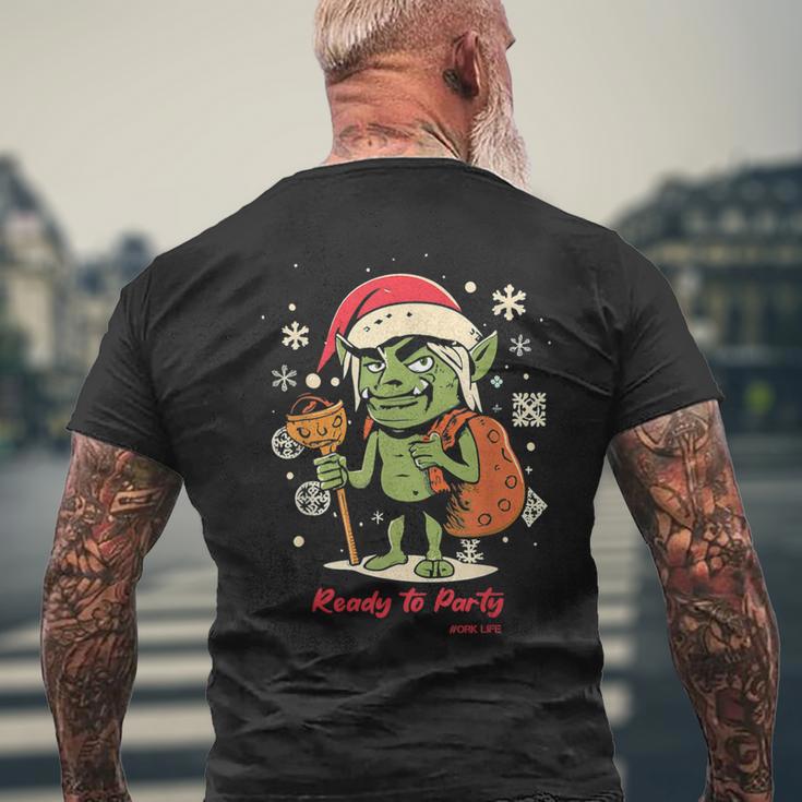 Orc De Noël Prêt À Faire La Fête Ork Life T-shirt imprimé au dos Cadeaux pour les vieillards