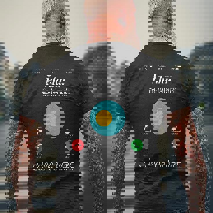 Palau Is Calling And Gotta Go パラオシャツ メンズTシャツ バックプリント 高齢者への贈り物