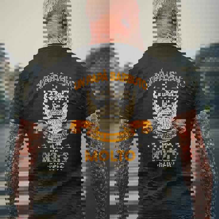 Papà Barbuto Umorismo Regalo Festa Del Papà Barba Padre T-shirt da uomo con stampa posteriore Regalos para ancianos