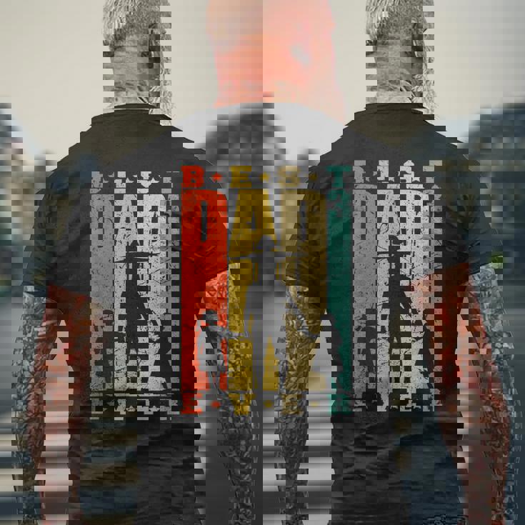 Papà Di 3 Figlie Regalo Festa Del Papà Padre Di Tre Figlie T-shirt da uomo con stampa posteriore Regalos para ancianos