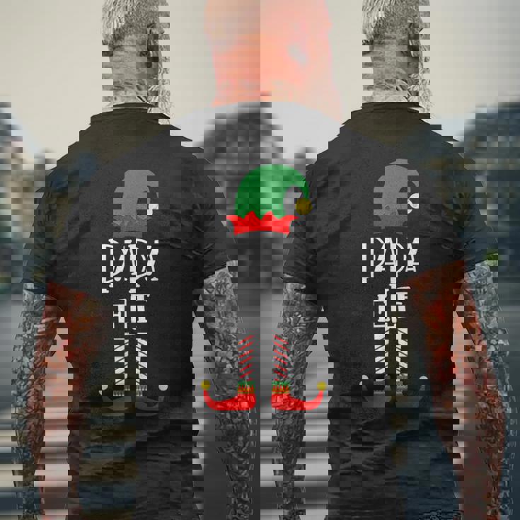 Papa Elf Familienoutfit Familie Partnerlook Weihnachten T-Shirt mit Rückendruck Geschenke für alte Männer