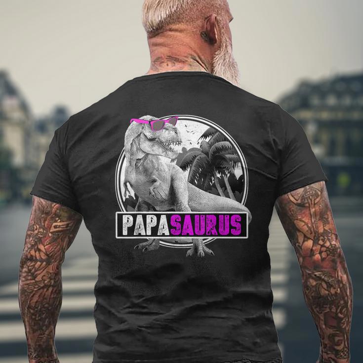 Papasaurus Dinosauro Papa T-shirt da uomo con stampa posteriore Regalos para ancianos