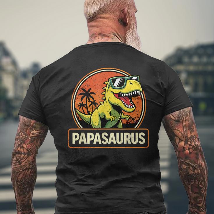 Papasaurus Divertente Papà Dinosauro T-shirt da uomo con stampa posteriore Regalos para ancianos