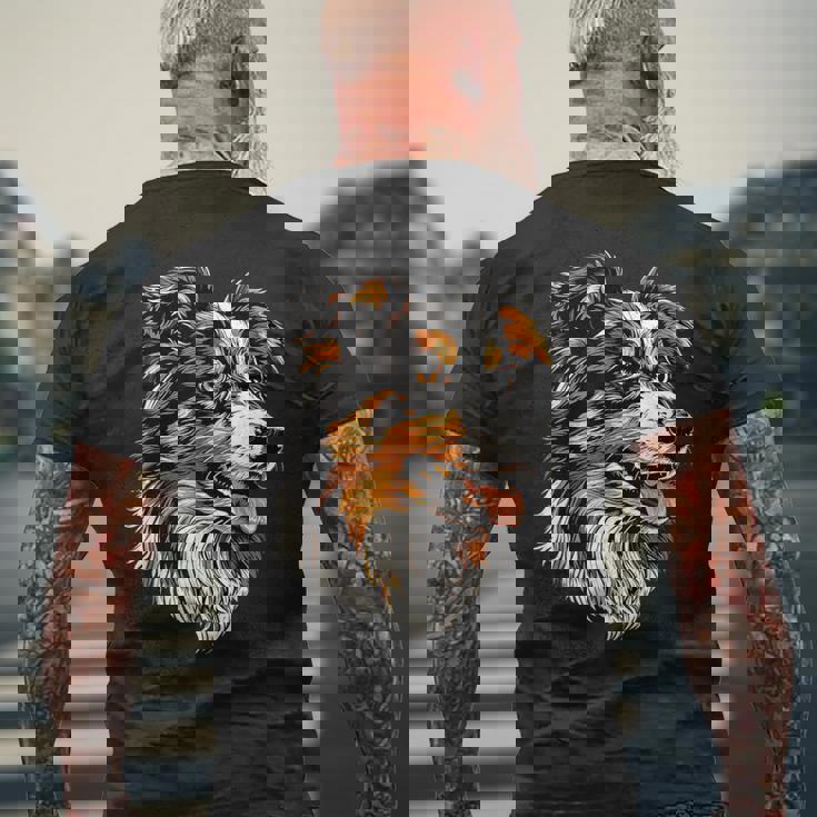 Pastore Australiano Gli Amanti Dei Cani Pastore Australiano T-shirt da uomo con stampa posteriore Regalos para ancianos