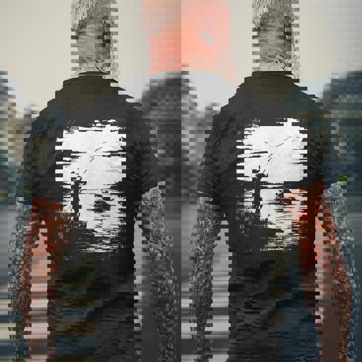 Pêche Graphic Angler T-shirt imprimé au dos Cadeaux pour les vieillards