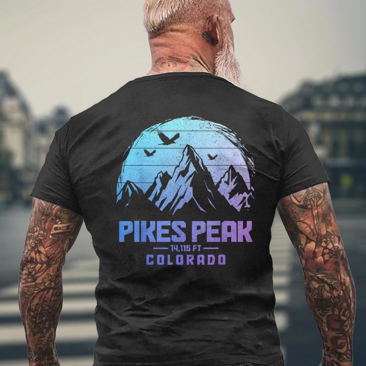 Pikes Peak Colorado Rocky Mountains Climbing Souvenirs Men's Back Print ...