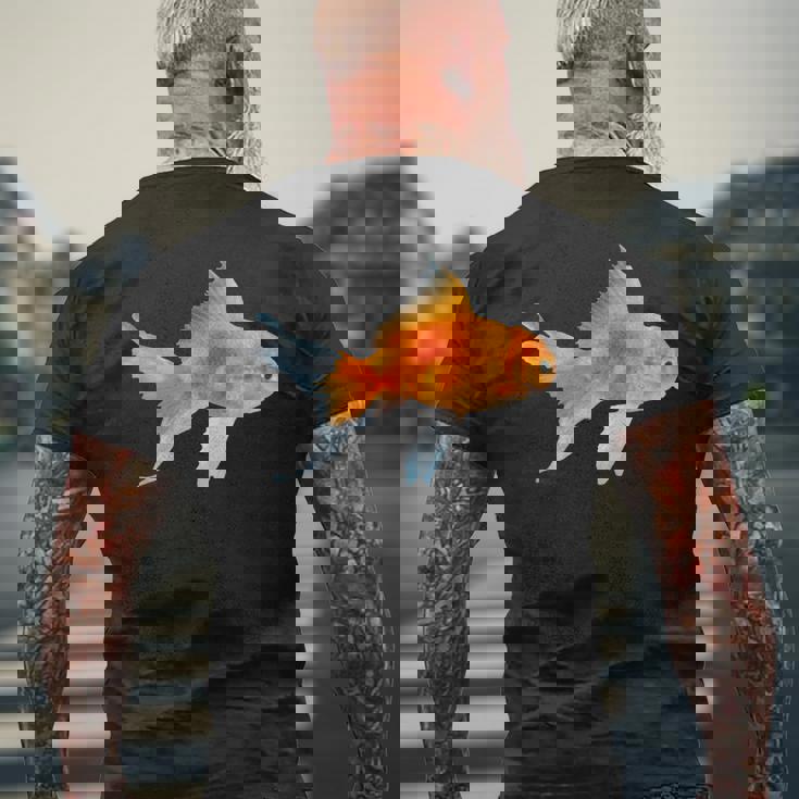 Poissons Rouges D'aquarium T-shirt imprimé au dos Cadeaux pour les vieillards