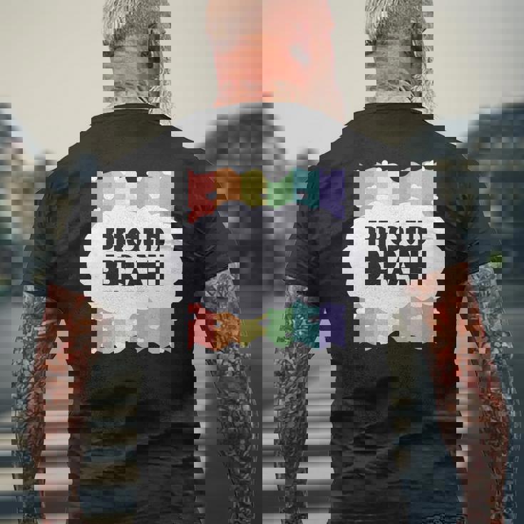 Proud Brah ゲイプライドフラッグ ジェンダー平等 パステルブラ 長袖tシャツ メンズTシャツ バックプリント 高齢者への贈り物