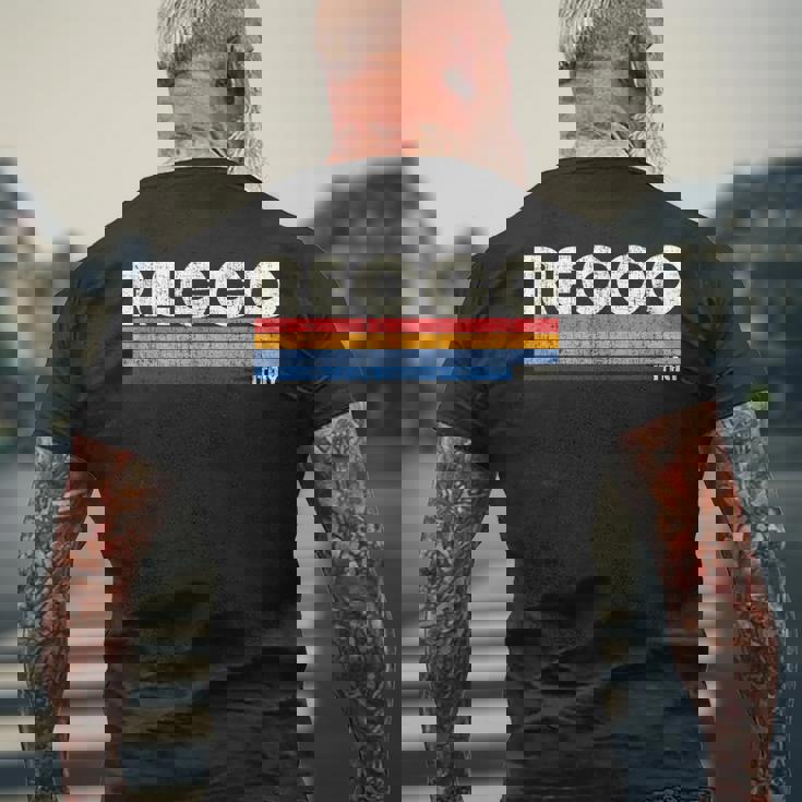 Recco、イタリア レトロ 70年代80年代スタイル メンズTシャツ バックプリント 高齢者への贈り物