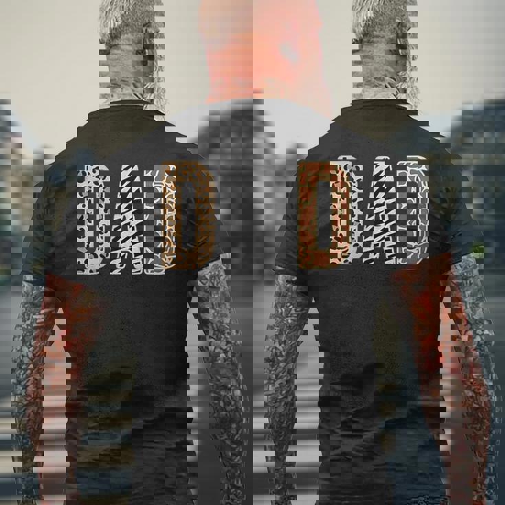 Safari Birthday Party Matching Family Wildlife Animals Dad Men's T-shirt Back Print Gifts for Old Men Safari Birthday Party Matching Family Wildlife Animals Dad Men's T-shirt Back Print Gifts for Old Men