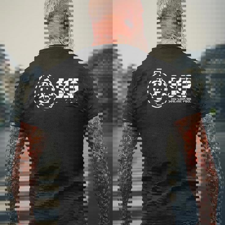 Scp 長袖tシャツ メンズTシャツ バックプリント 高齢者への贈り物