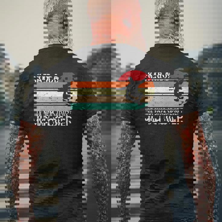 Skater Dadkateboardingintage Retro Pattinatori Papà Regalo T-shirt da uomo con stampa posteriore Regalos para ancianos