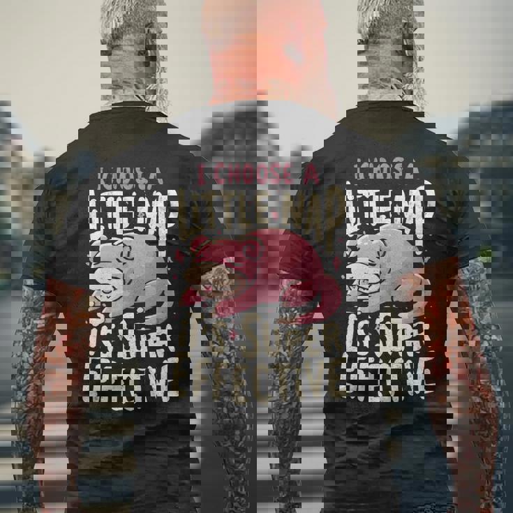 Slowpoke I Choose A Little Nap It'super Effect 長袖tシャツ メンズTシャツ バックプリント 高齢者への贈り物