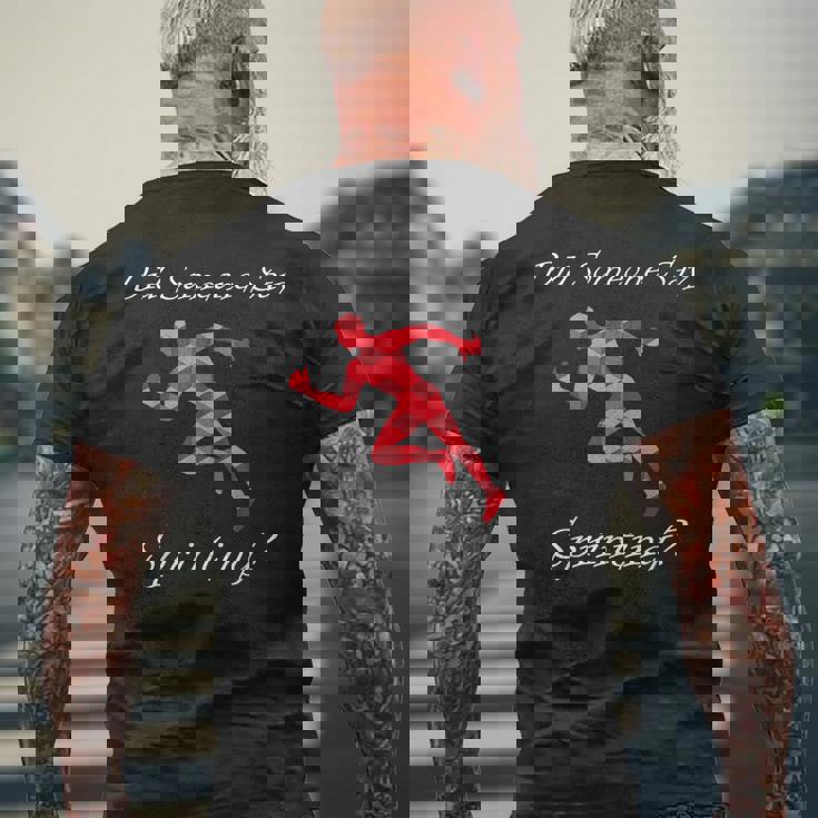 Someoneayprinting 陸上競技 ランニング メンズTシャツ バックプリント 高齢者への贈り物