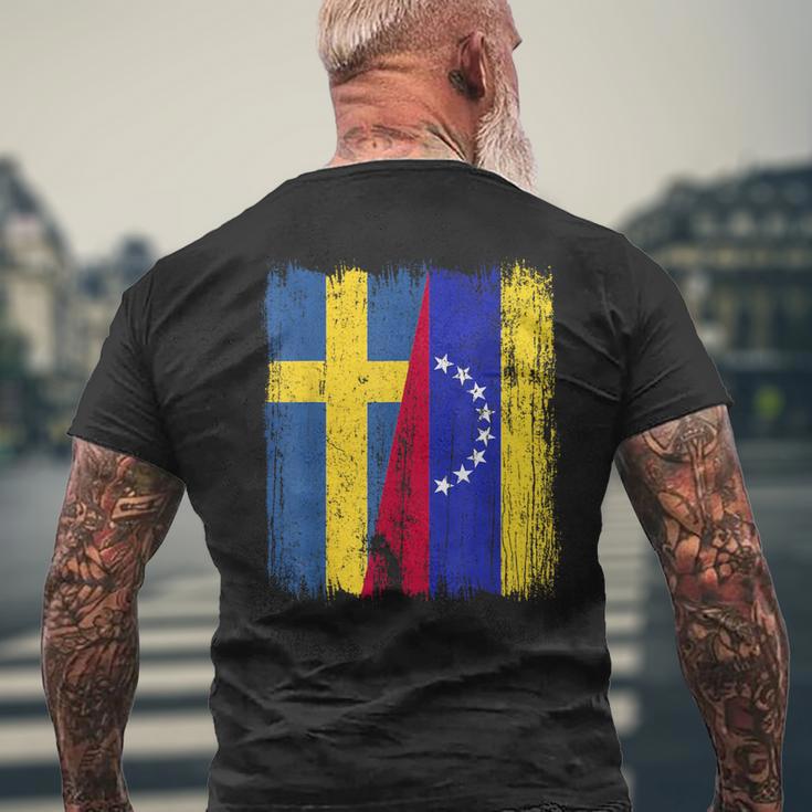 Sueciaenezuela Media Banderauecaenezolana Jersey Camiseta Hombre Estampado Espalda Regalos para ancianos