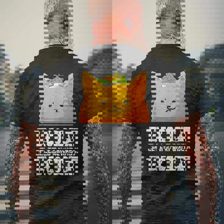 Tacocatpelled Backwards Is Tacocat ファニータコスキャットギフト メンズTシャツ バックプリント 高齢者への贈り物