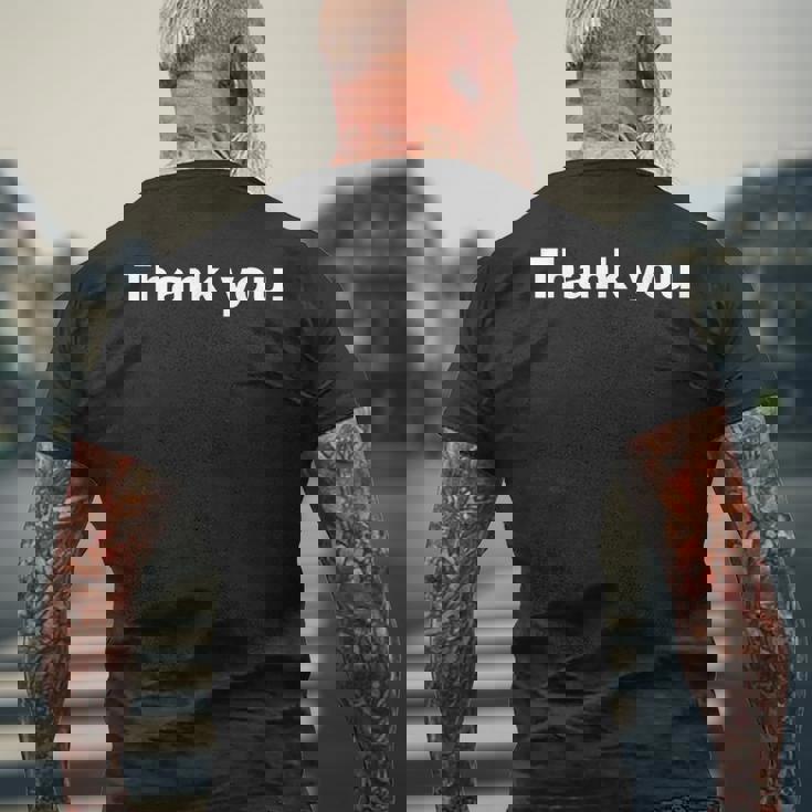 Thank You Nice Thanks メンズTシャツ バックプリント 高齢者への贈り物